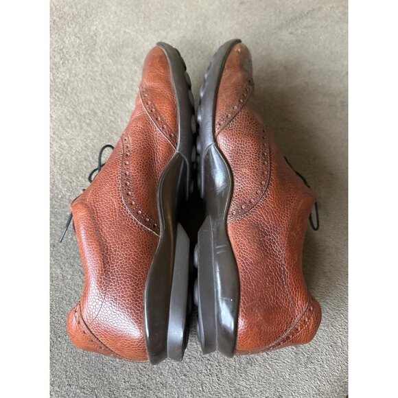 Loding mens brown leather wingtip dress shoes size 11.5 (45) main image 4